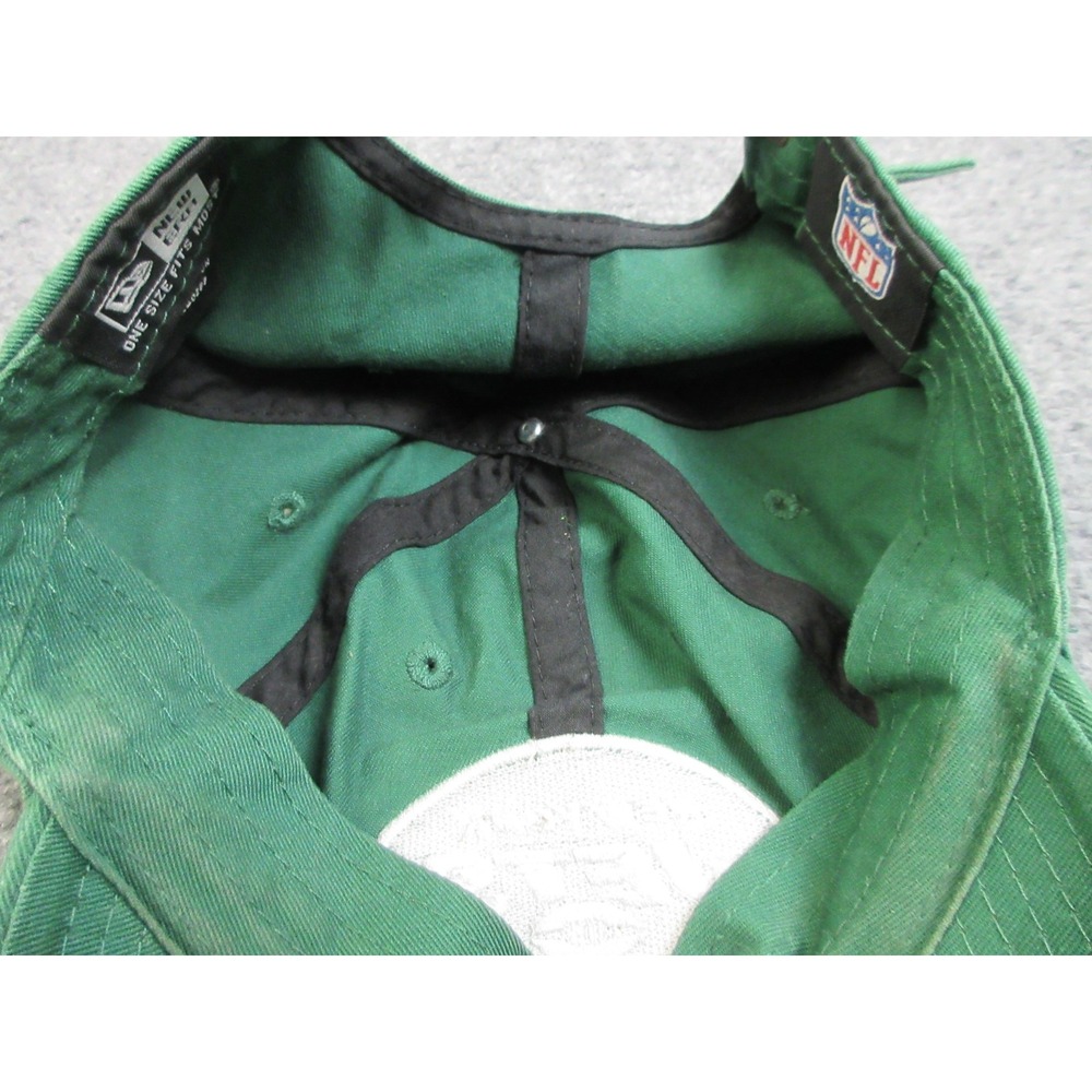 New York Jets Hat Cap Strap Back Green NFL Football Mens One Size New Era - Picture 8 of 15